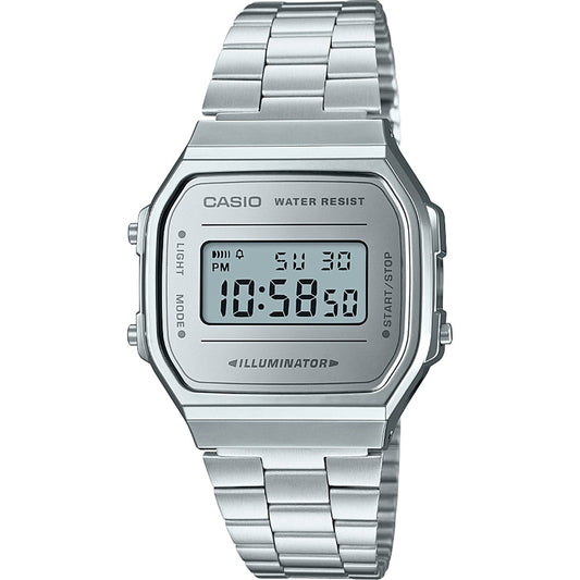 CASIO VINTAGE Mod. ICONIC - ALL SILVER WATCHES CASIO COLLECTION & VINTAGE