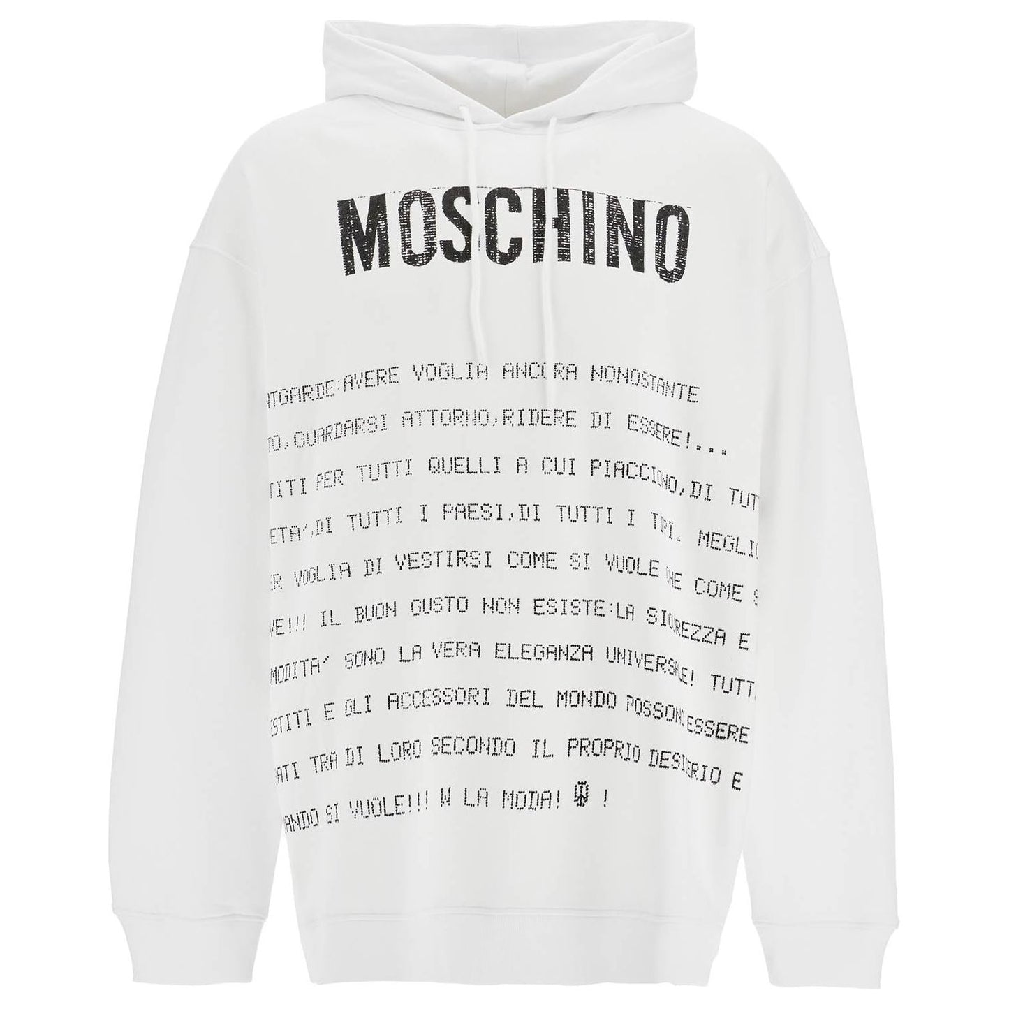 Moschino hooded sweatshirt with letter Topwear Moschino