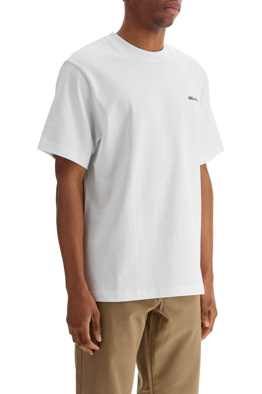 Axel Arigato white organic cotton crew neck t-shirt with discreet logo Topwear Axel Arigato