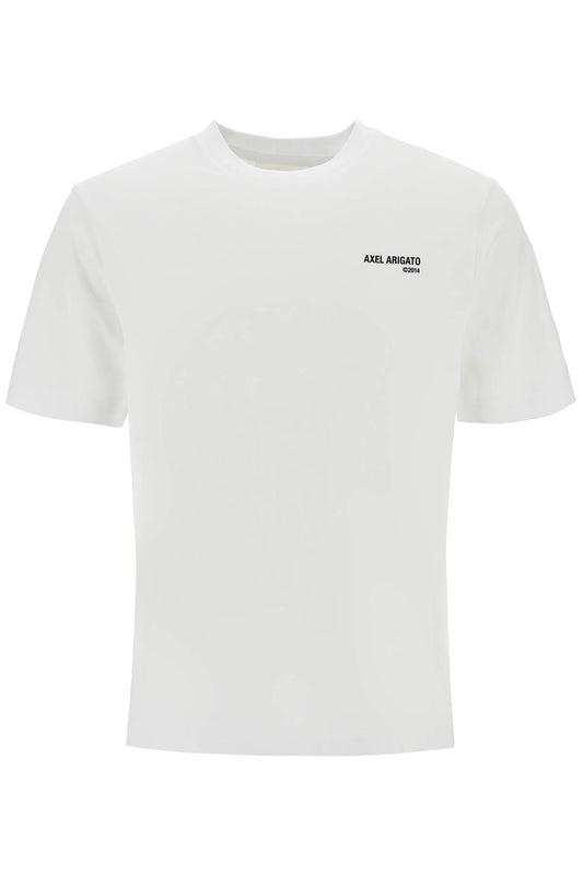 Axel Arigato white organic cotton crew neck t-shirt with discreet logo Topwear Axel Arigato