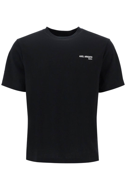 Axel Arigato black organic cotton t-shirt with discreet logo Topwear Axel Arigato