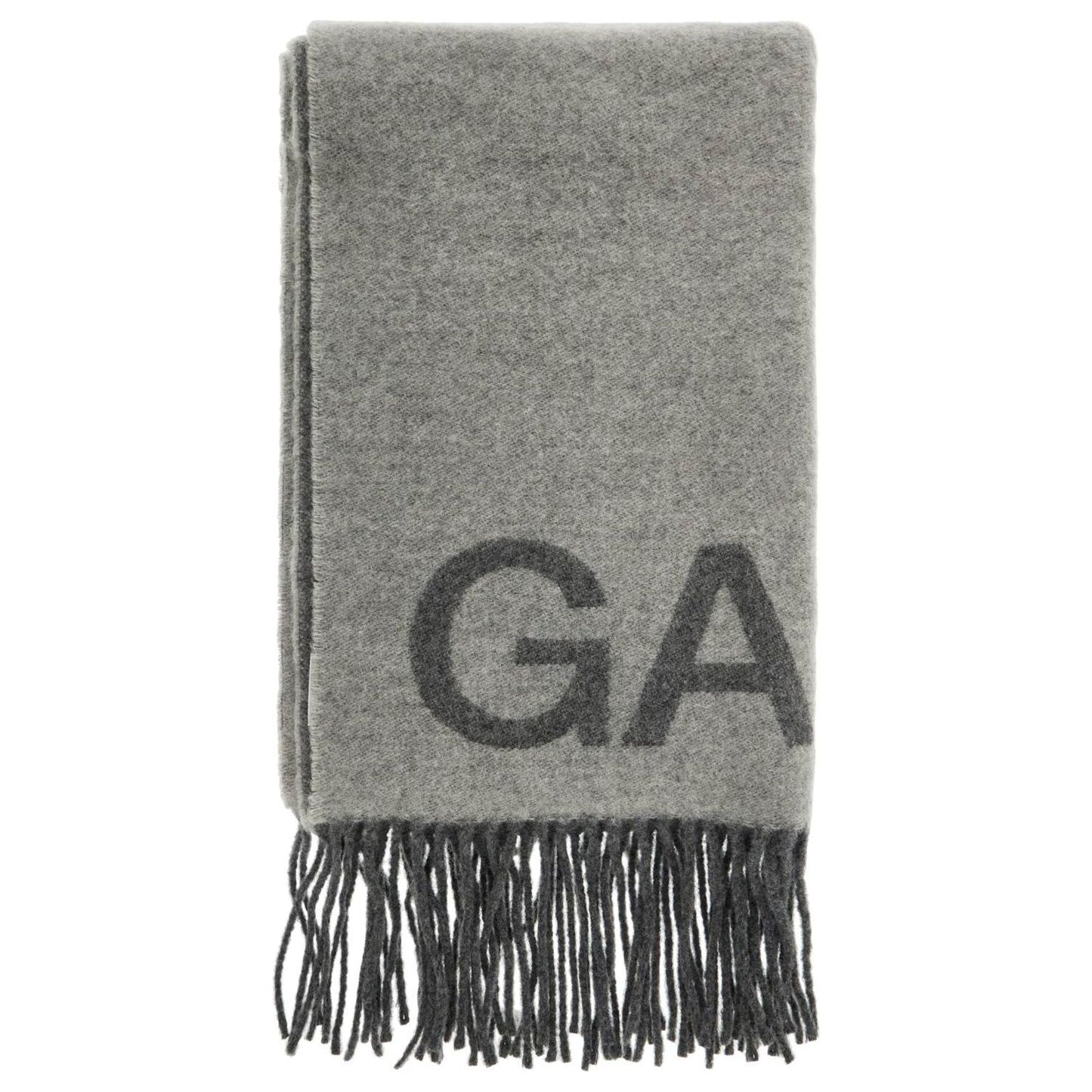 Ganni jacquard logo scarf Scarves Hats & Gloves Ganni