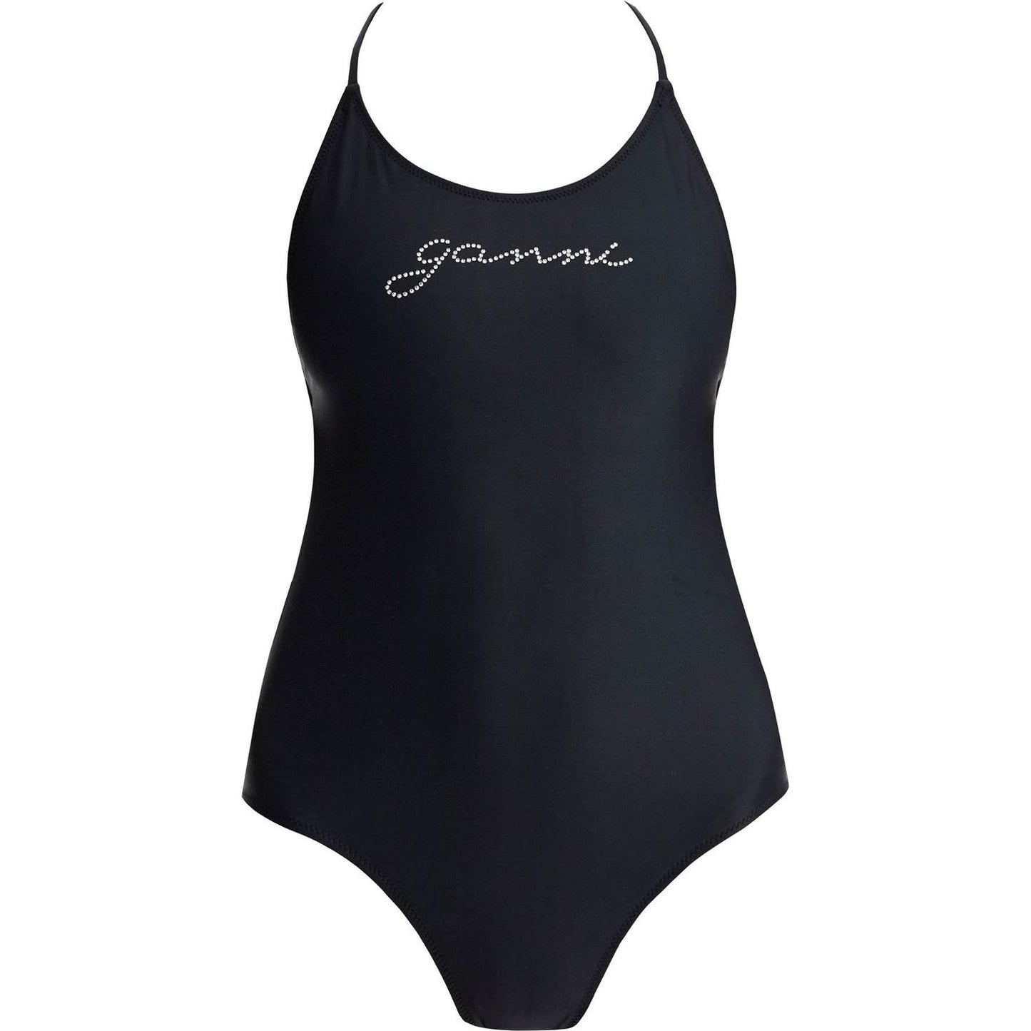 Ganni one-piece swimsuit with logo