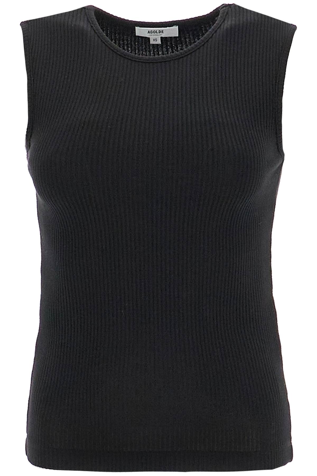 Agolde ribbed binx tank top