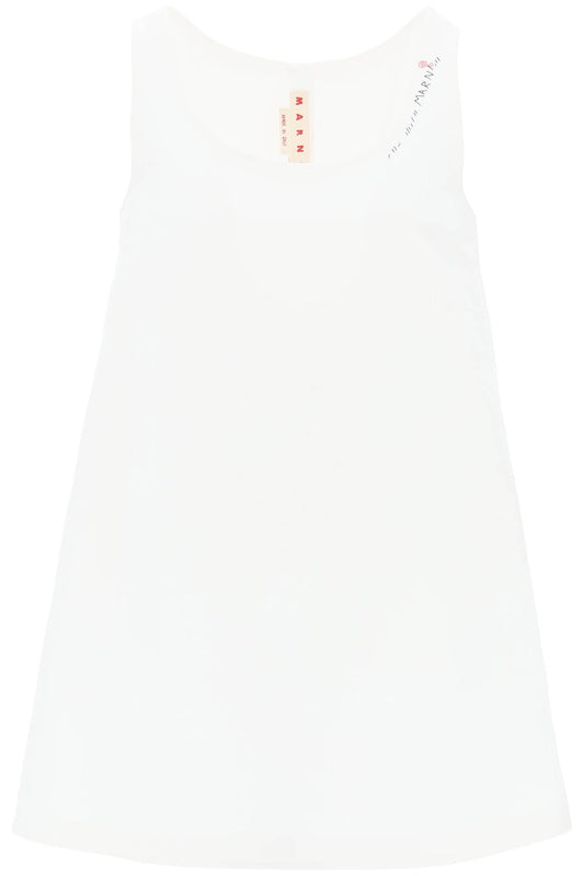 Marni flared dress with hand-embroidered