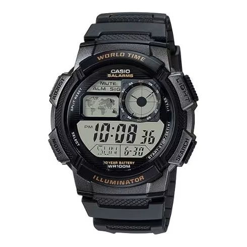 CASIO Mod. WORLD TIME ILLUMINATOR - 5 ALARMS, 10 YEARS BATTERY WATCHES CASIO COLLECTION & VINTAGE