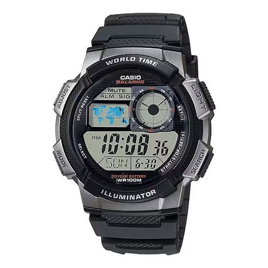 CASIO Mod. WORLD TIME ILLUMINATOR - 5 ALARMS, 10 YEARS BATTERY WATCHES CASIO COLLECTION & VINTAGE