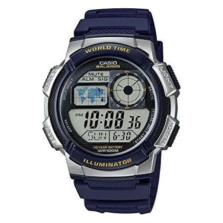 CASIO Mod. WORLD TIME ILLUMINATOR - 5 Alarms, 10 Year battery WATCHES CASIO