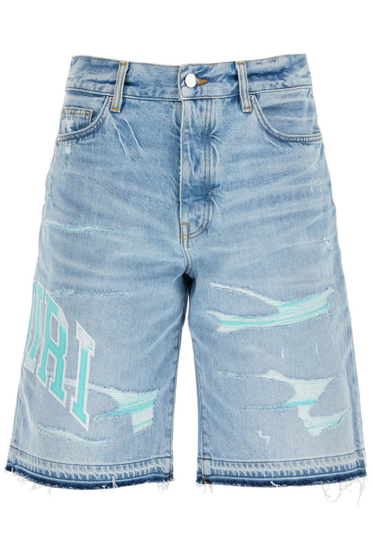 Amiri denim logo varsity bermuda shorts Short trousers Amiri