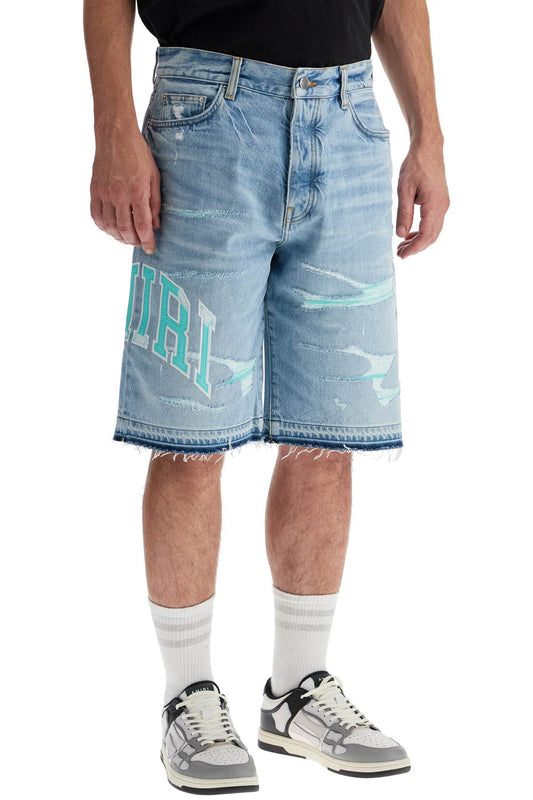 Amiri denim logo varsity bermuda shorts Short trousers Amiri