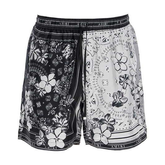 Amiri silk bandana print bermuda shorts