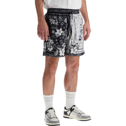 Amiri silk bandana print bermuda shorts