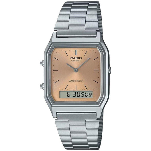 CASIO VINTAGE Mod. EDGY COLLECTION SUNRAY DIAL - PINK COPPER WATCHES CASIO COLLECTION & VINTAGE