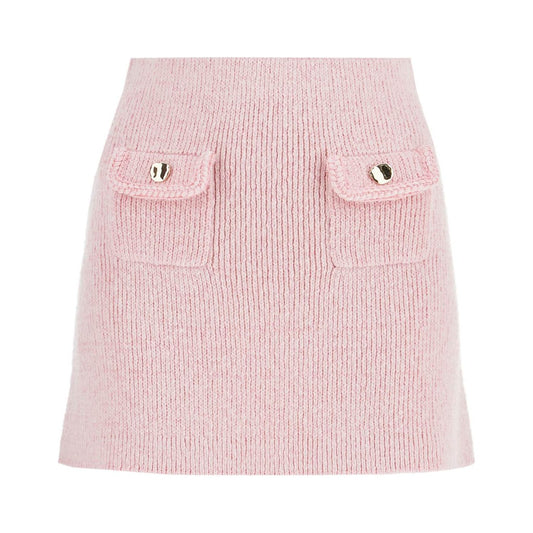 Self-Portrait Self Portrait knitted mini skirt