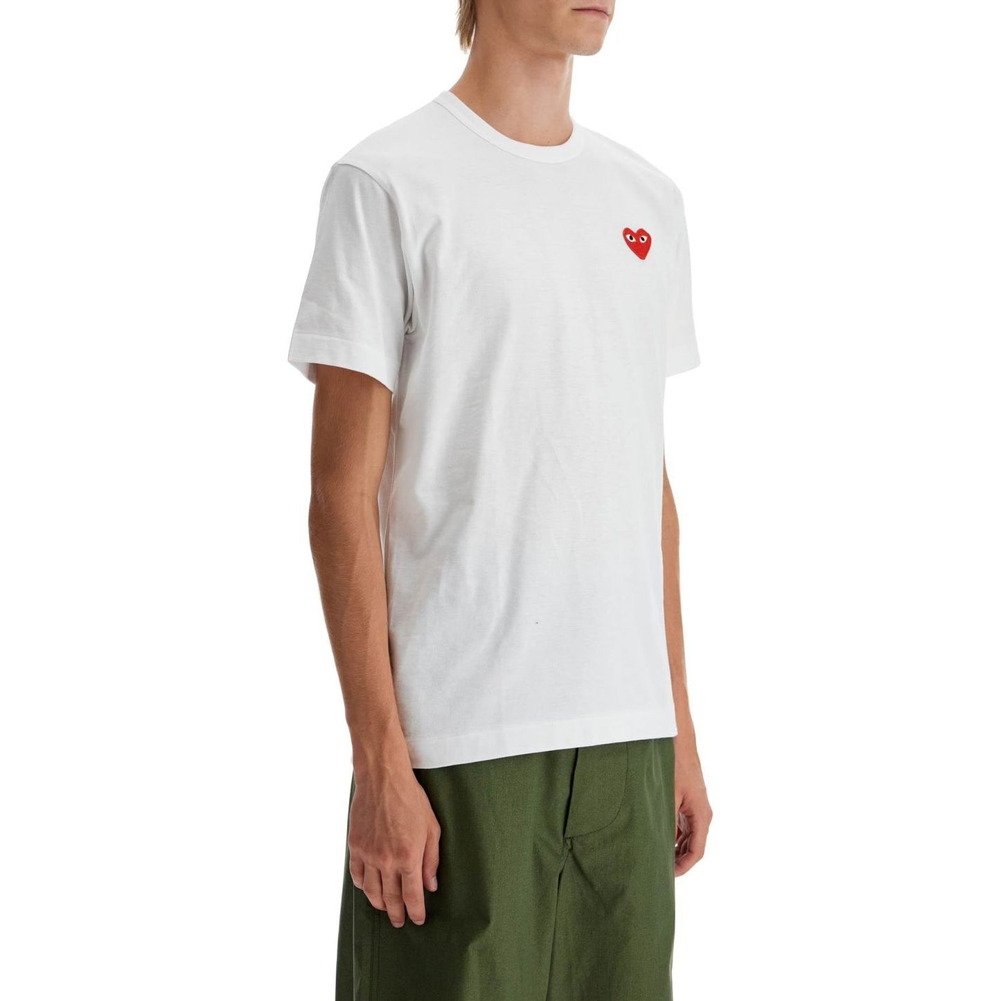 Comme Des Garcons Play heart patch  pure cotton jersey t-shirt Topwear Comme Des Garcons Play