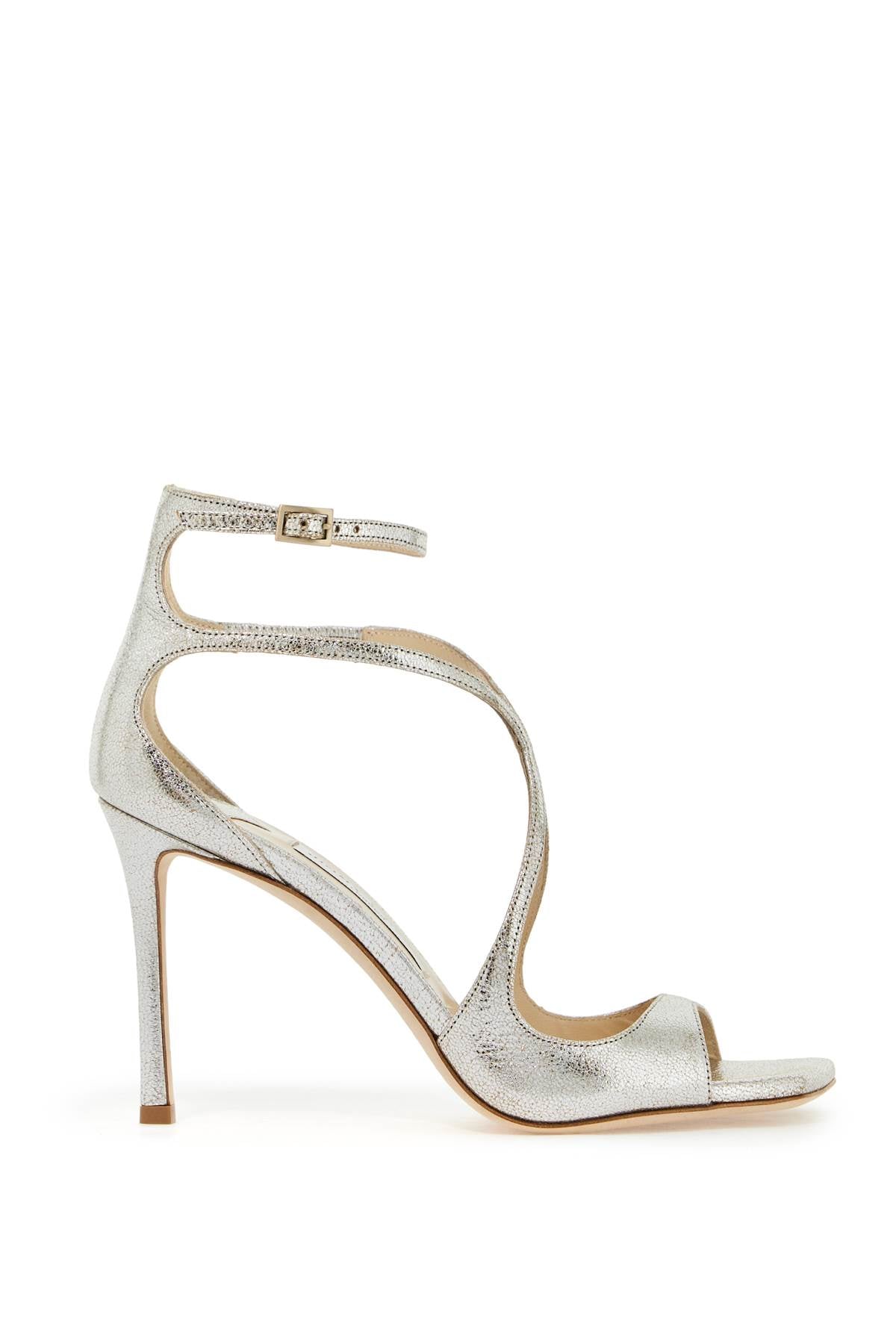 Jimmy Choo "95 azia laminate leather sandals