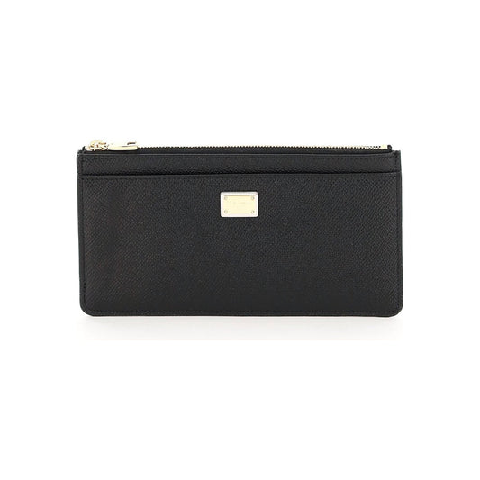 Dolce & Gabbana cardholder pouch in dauphine calfskin Small Leather Goods Dolce & Gabbana