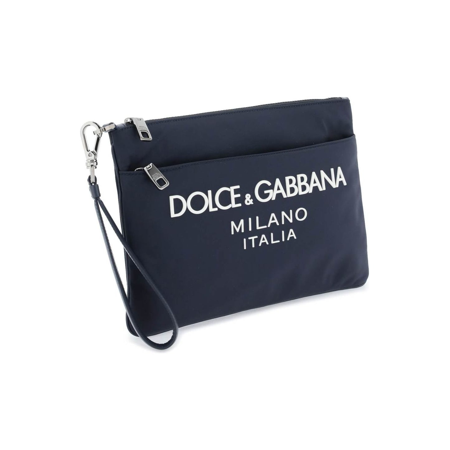 Dolce & Gabbana nylon pouch with rubberized logo Business & travel bags Dolce & Gabbana