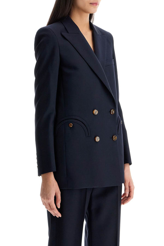 Blaze Milano navy blue virgin wool single-breasted blazer Jackets Blaze Milano