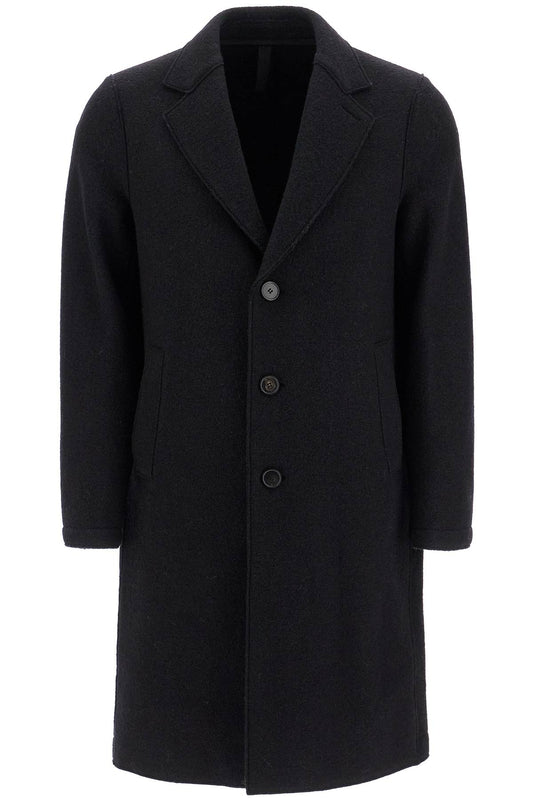 Harris Wharf London Harris Wharf London single-breasted wool coat in boiled