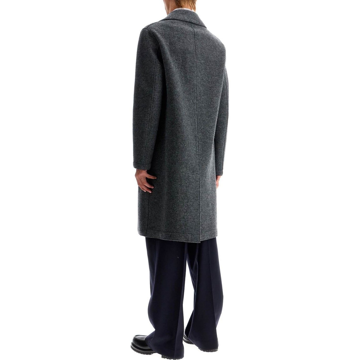 Harris Wharf London double-breasted wool coat in boiled Jackets Harris Wharf London