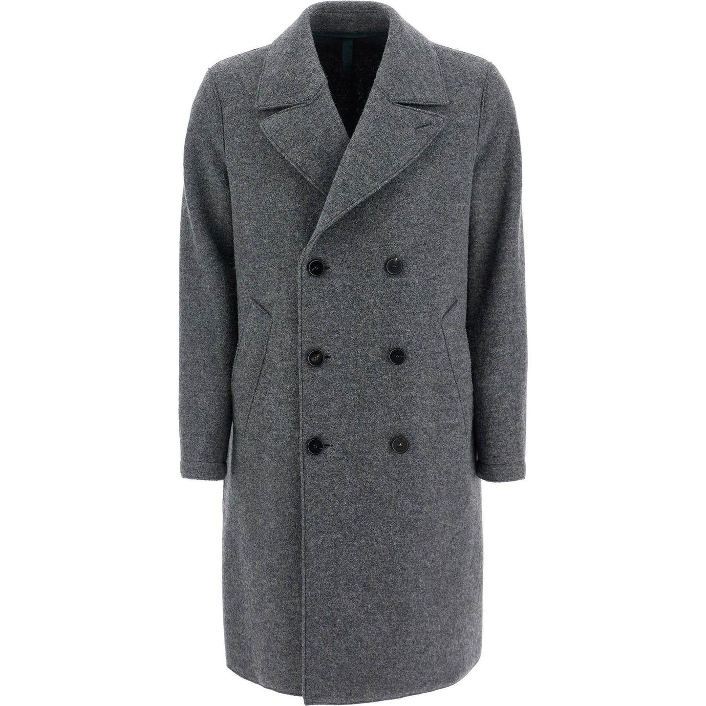 Harris Wharf London double-breasted wool coat in boiled Jackets Harris Wharf London