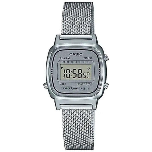 CASIO VINTAGE GENT SILVER MESH WATCHES CASIO