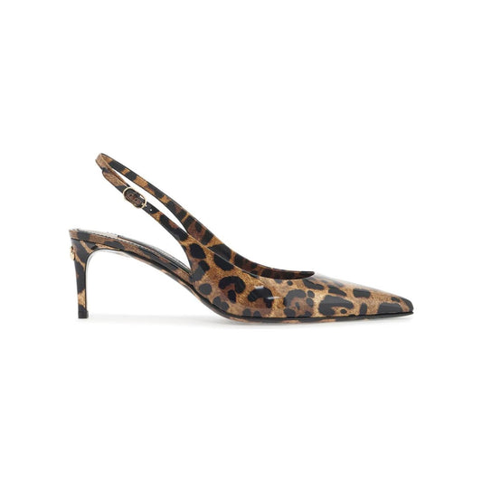 Dolce & Gabbana leopard print slingback