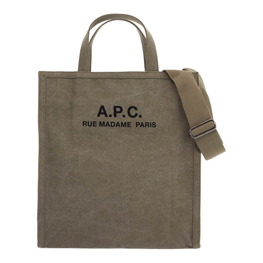 A.P.C. récupération canvas shopping bag Shopper A.P.C. Dim Gray