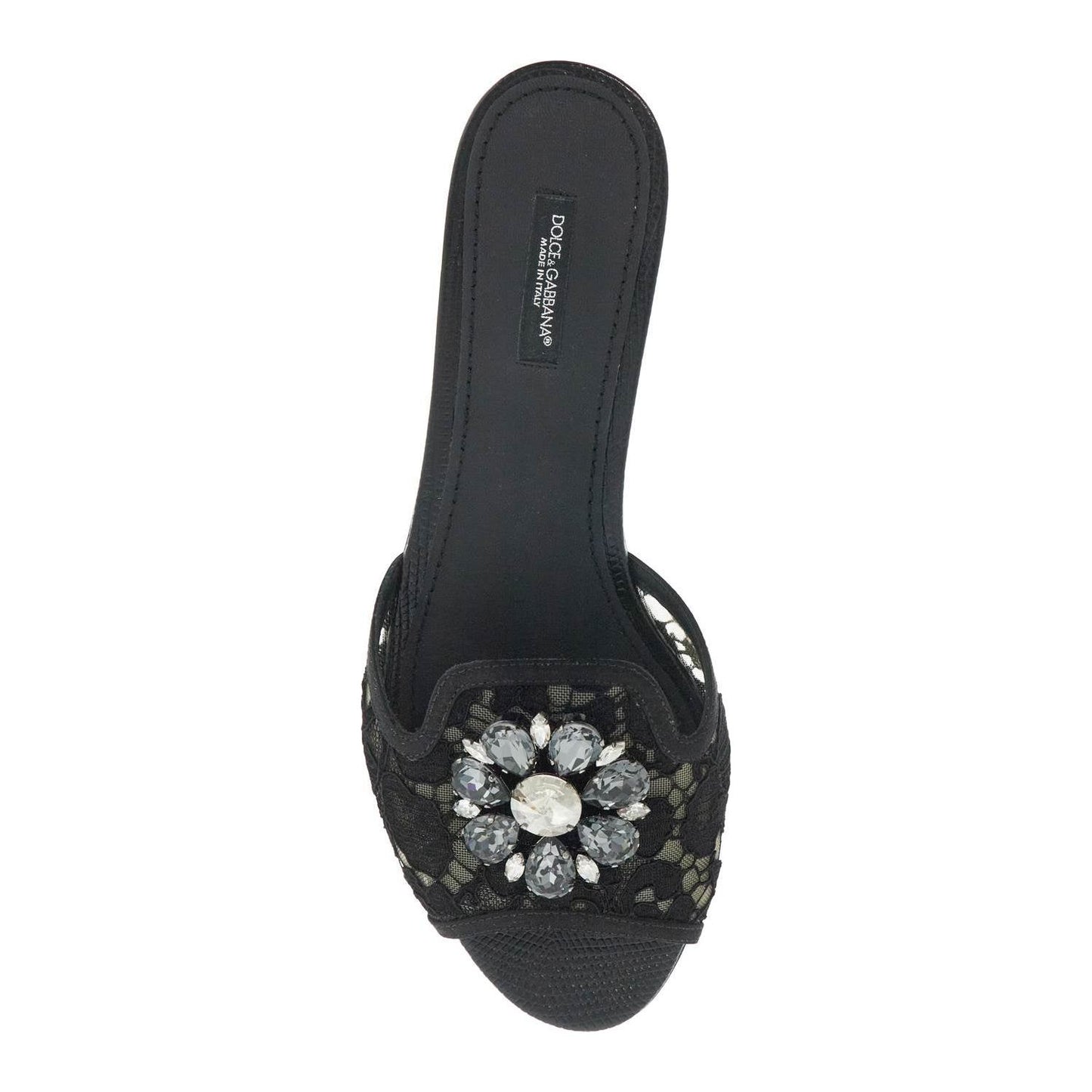 Dolce & Gabbana bianca lace slides Sandals Dolce & Gabbana