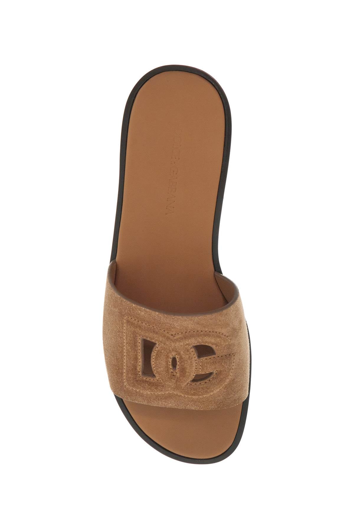 Dolce & Gabbana 'dg logo suede slides for stylish Sandals Dolce & Gabbana