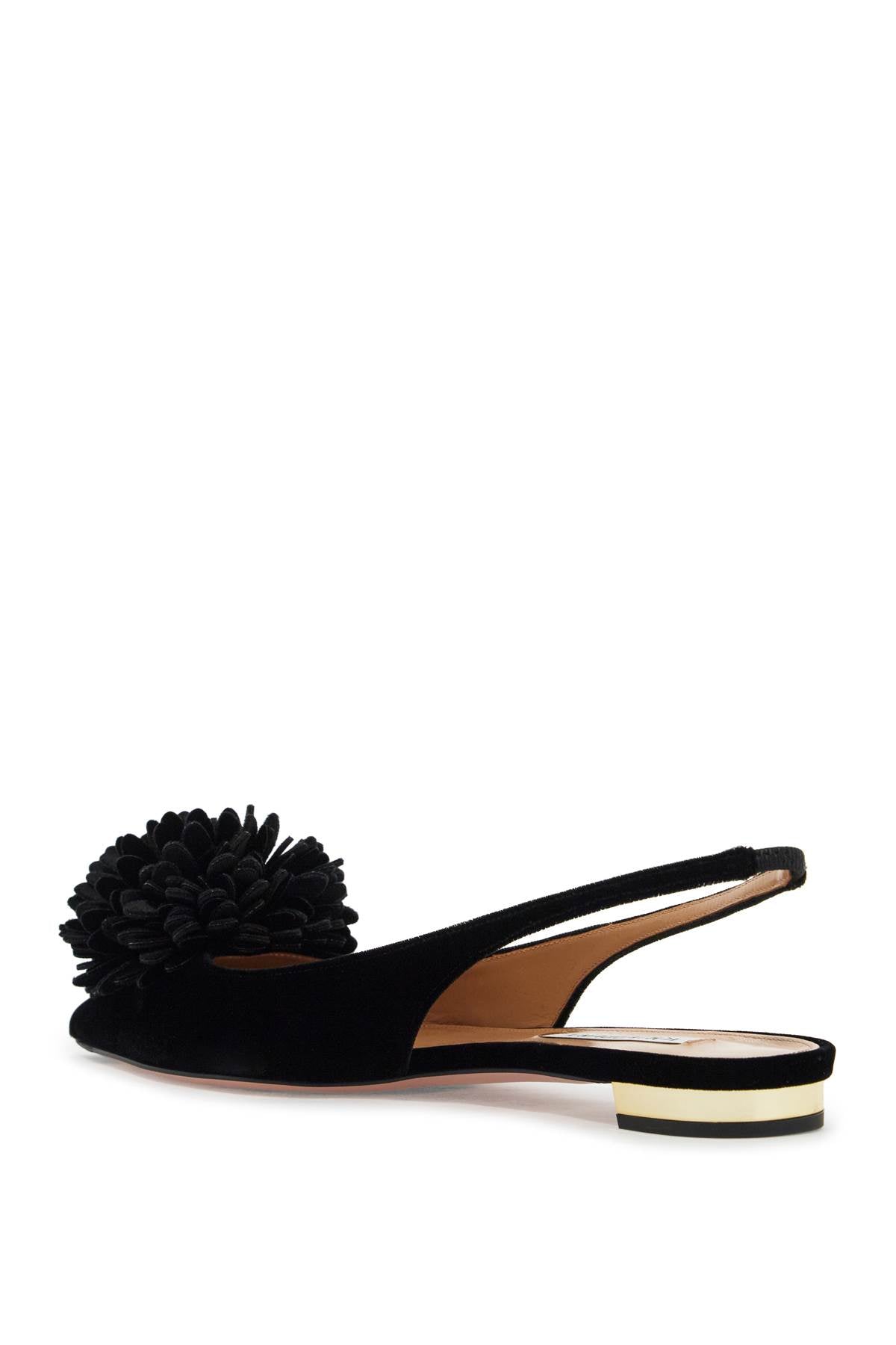 Aquazzura velvet slingback coutur Flat Shoes Aquazzura