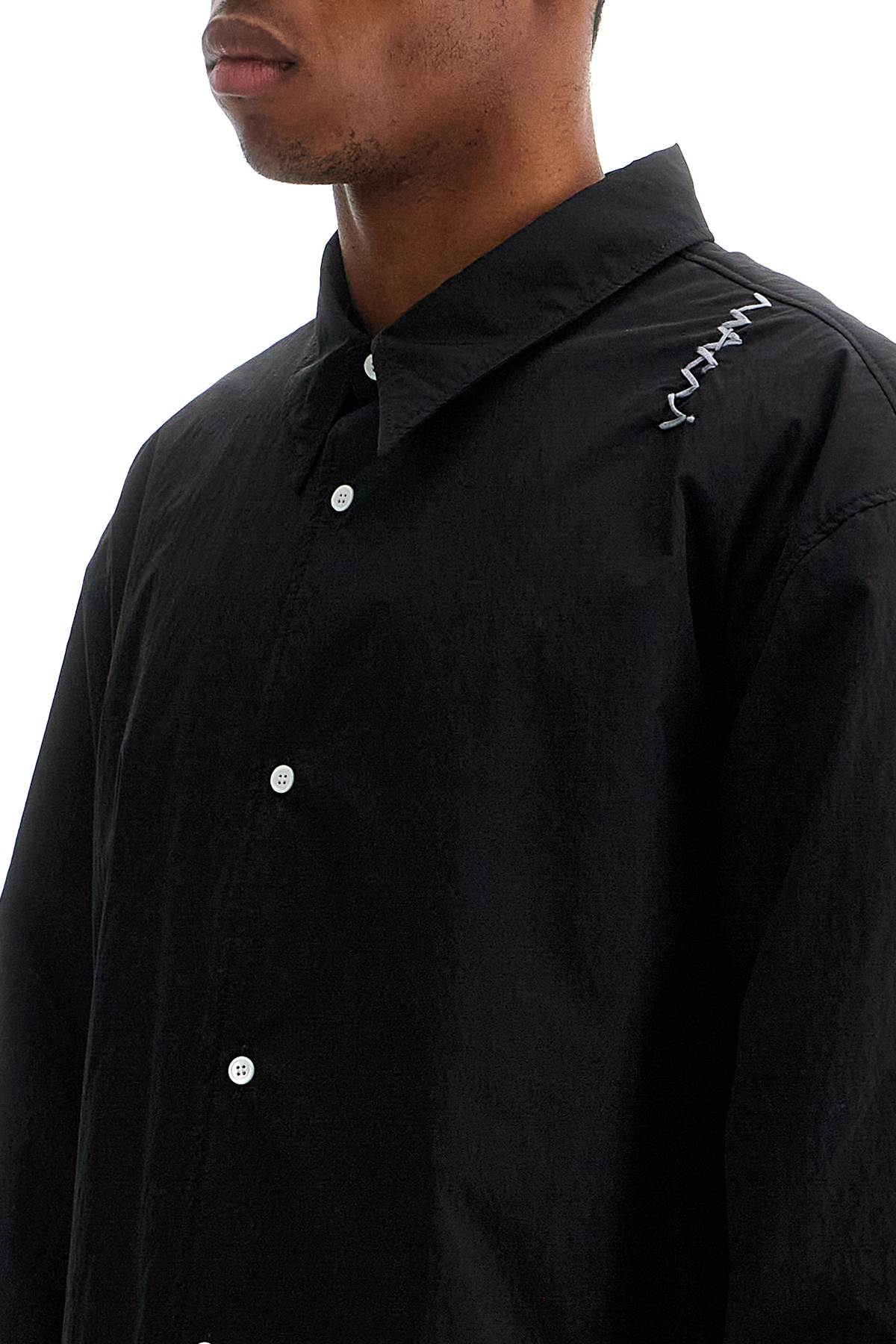 Marni Marni padded overshirt with embroidered logo