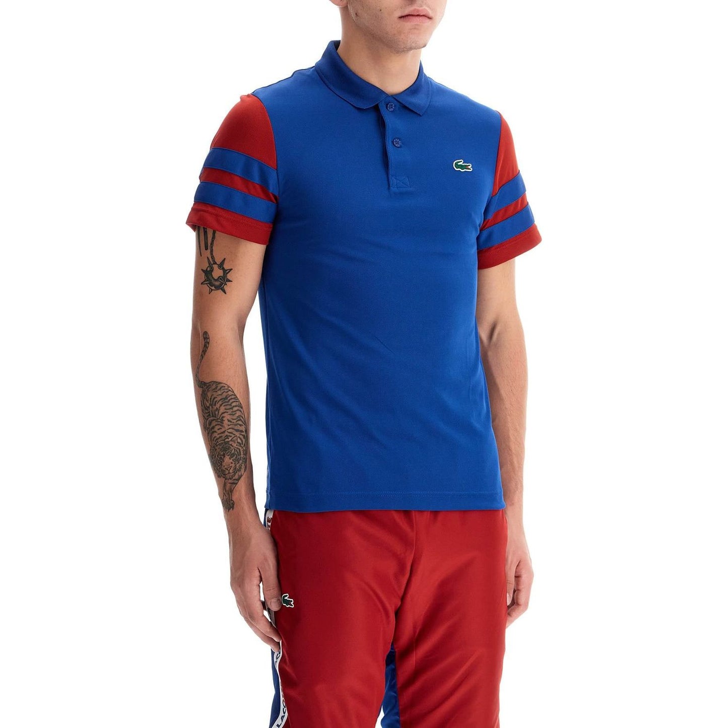 Lacoste ultra-dry color block sports polo