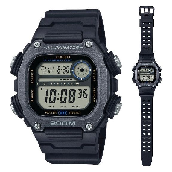 CASIO ILLUMINATOR DIVER 200m, 10 Years Battery - XL Strap-0