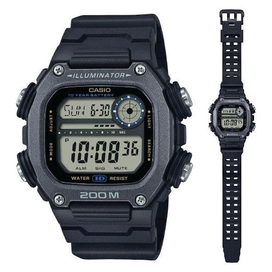 CASIO ILLUMINATOR DIVER 200m, 10 Years Battery - XL Strap WATCHES CASIO COLLECTION & VINTAGE