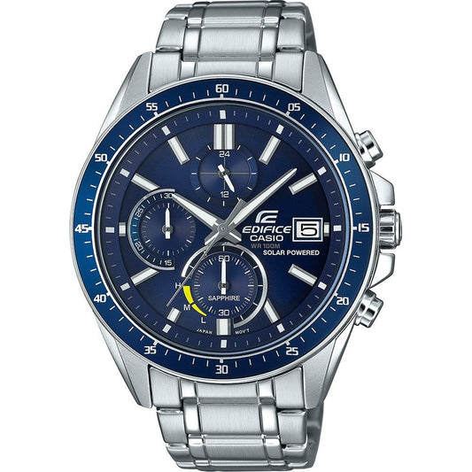 CASIO EDIFICE SLIM Mod. SOLAR POWERED CHRONOGRAPH - BLUE WATCHES CASIO EDIFICE