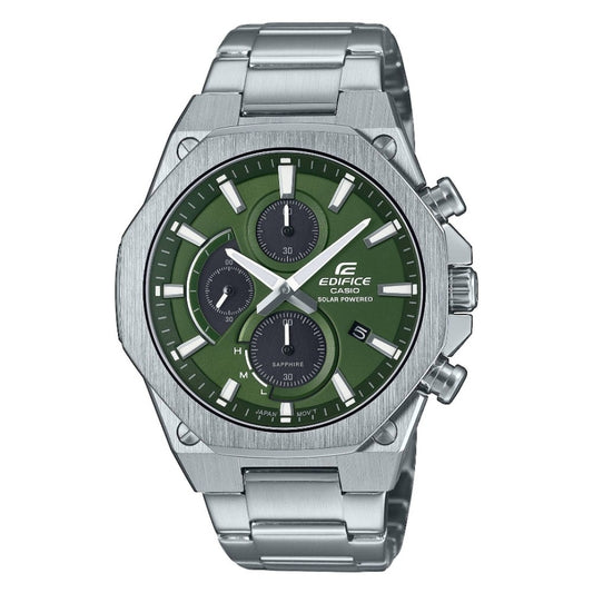 CASIO EDIFICE Mod. CHRONOGRAPH SLIM SAPPHIRE - GREEN New!-0