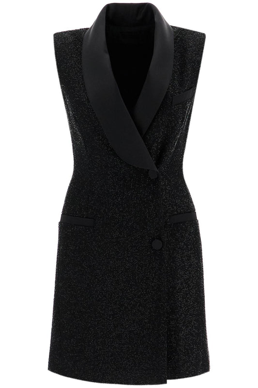 MAX MARA PIANOFORTE tower dress in satin and sequins with Dresses MAX MARA PIANOFORTE Black