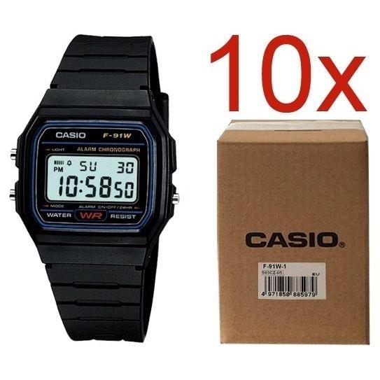 CASIO VINTAGE F-91W-1YEG **PACK 10 PCS** WATCHES CASIO COLLECTION & VINTAGE