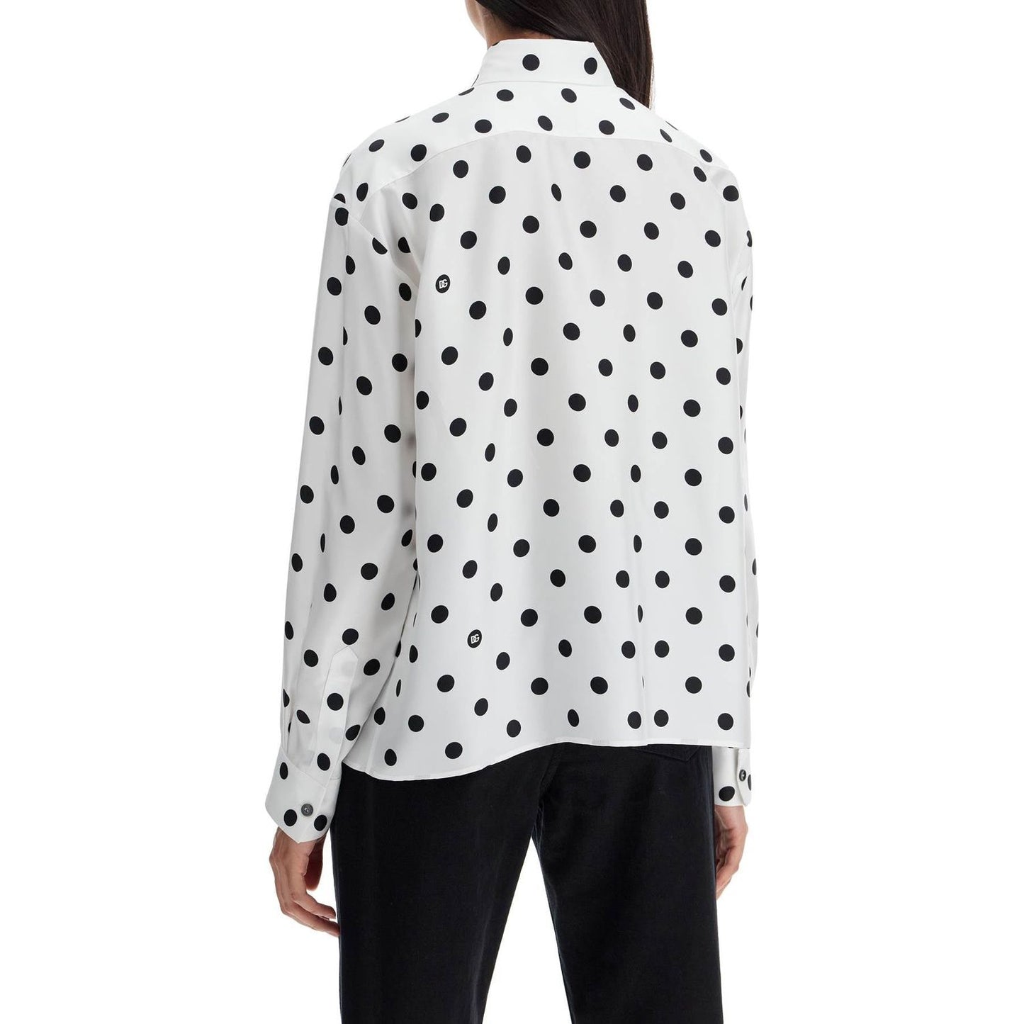 Dolce & Gabbana silk polka dot print blouse Topwear Dolce & Gabbana