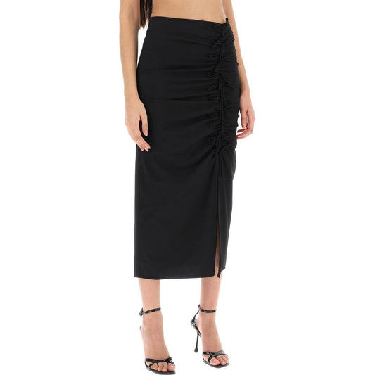 Ganni midi skirt with ornamental bows Skirts Ganni