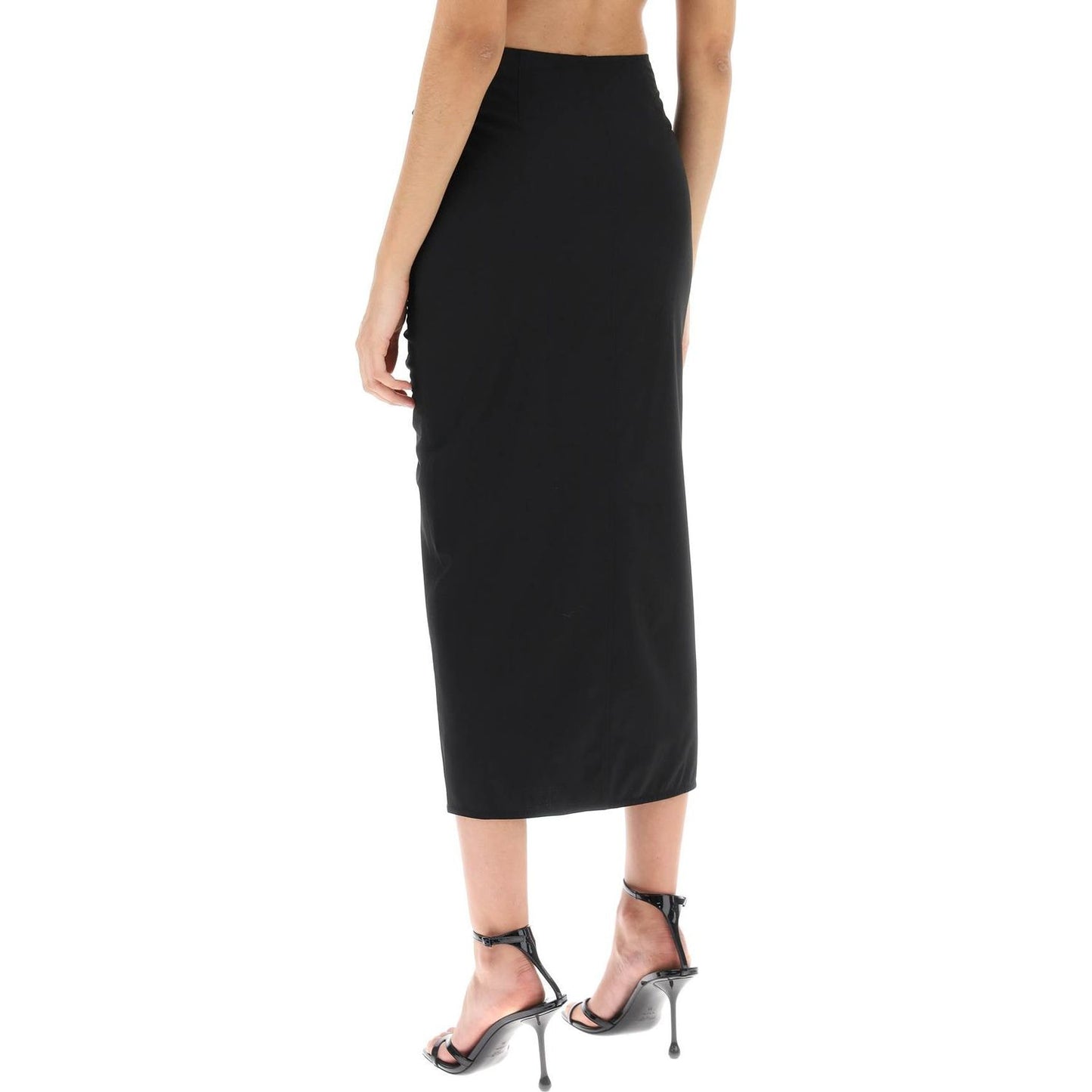 Ganni midi skirt with ornamental bows Skirts Ganni