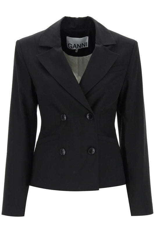 Ganni shaped double-breasted jacket Jackets Ganni