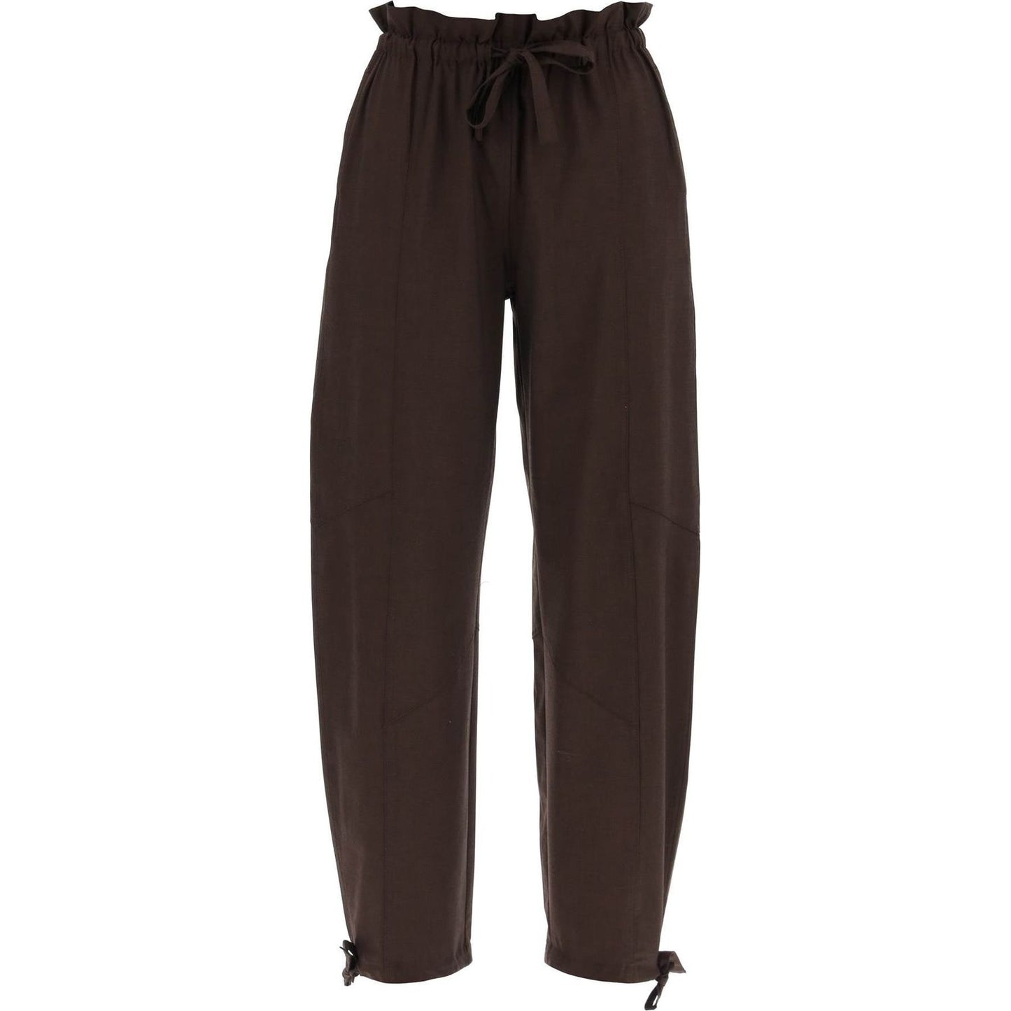 Ganni drapey pants in lenz Trousers Ganni