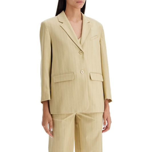 Ganni striped boxy blazer Jackets Ganni