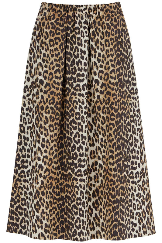 Ganni long leopard print maxi skirt Skirts Ganni