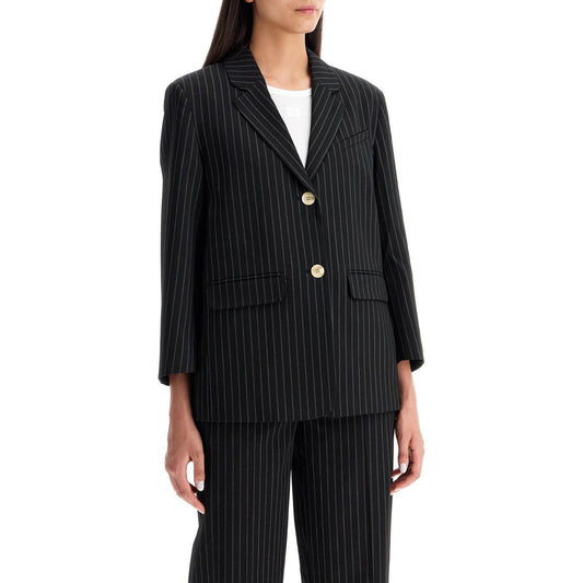 Ganni striped boxy blazer Jackets Ganni