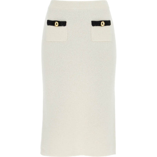 Alessandra Rich 'alpaca midi skirt Skirts Alessandra Rich