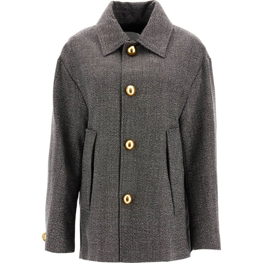 Ami Alexandre Matiussi boxy wool and cotton blend jacket Jackets Ami Alexandre Matiussi